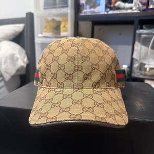 Gucci GG Canvas Baseball Hat with Web Trim